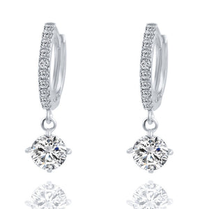 Crystal Round-shaped Earrings For Women