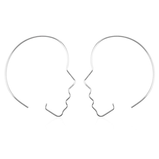 Human Face Earrings For Women