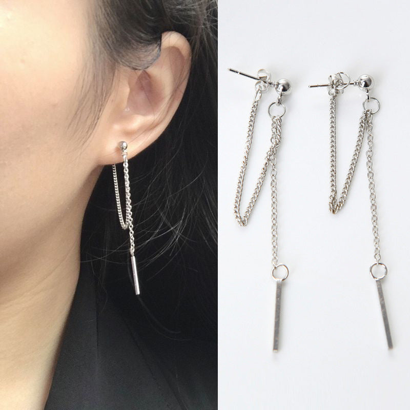 Chic Silver Chain Earrings For Women