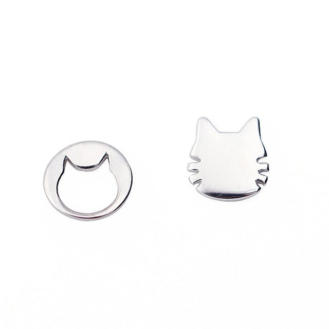 Cute Steel Cat Earrings For Women