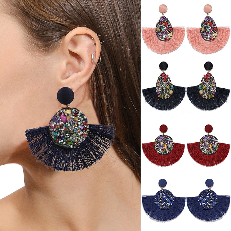 Colorful Tassel Earring For Women