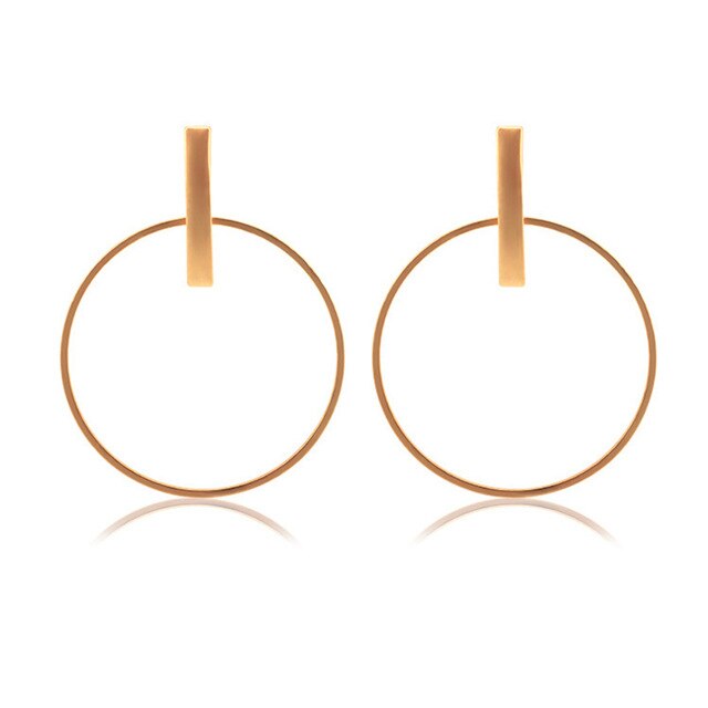 Circle Dangle Earrings For Women