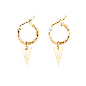 Circle and Triangle Earrings For Women