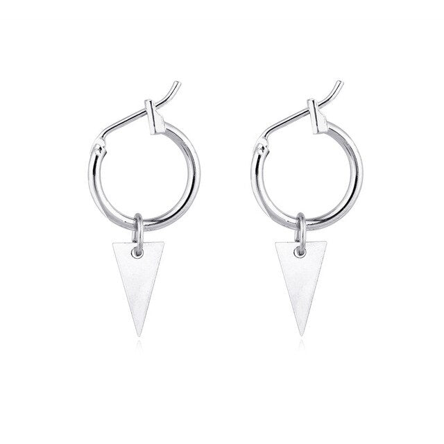 Circle and Triangle Earrings For Women