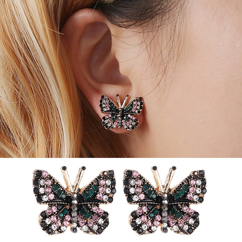 Crystal Butterfly Earring For Women