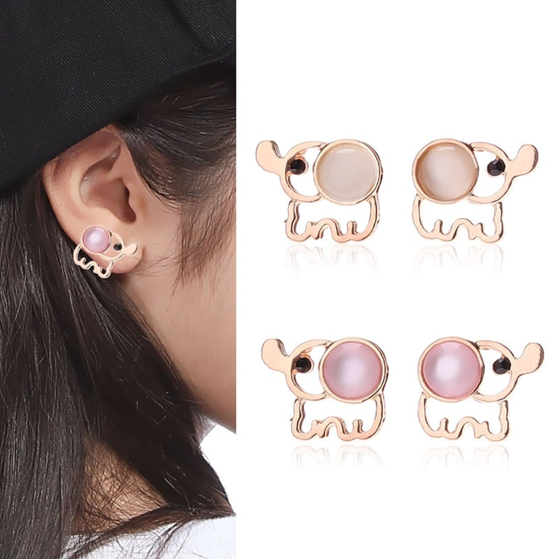 Baby Elephant Earrings For Women