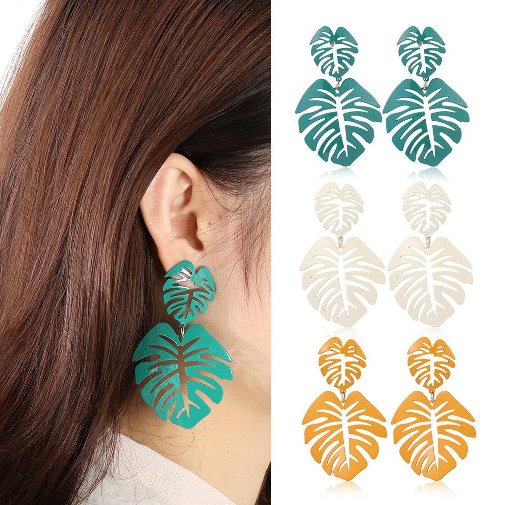 Palm Leaves Earrings For Women