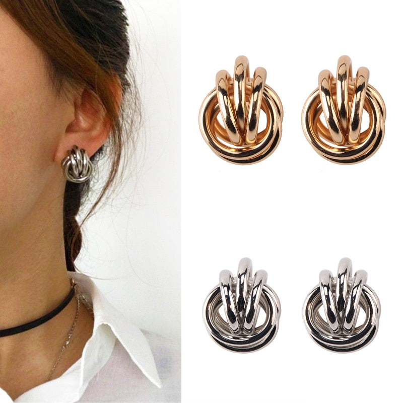 Chic Round Earrings For Women