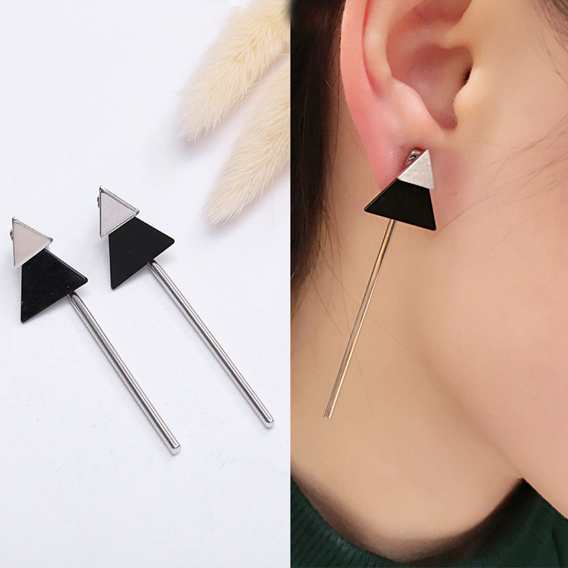 Simple Geometric Long Earrings For Women