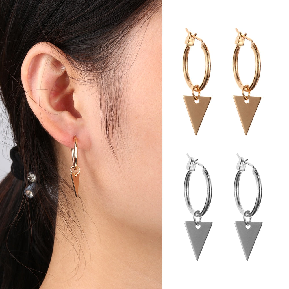 Small Triangle Earrings For Women