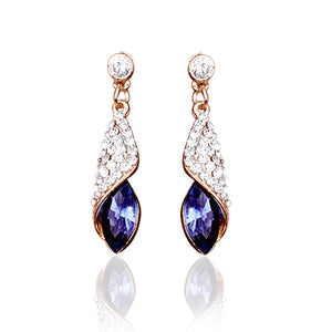 Crystal Water Drop Earrings For Women